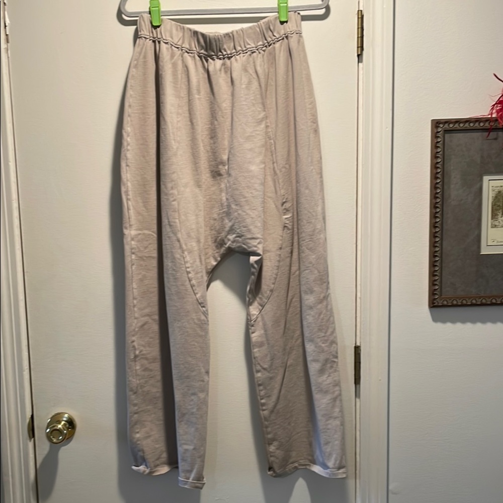 Zara Wide Leg Pants in Light Beige